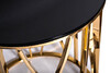 Миниатюра фото стол журнальный стекло garda decor 13rxet3103-gold | 220svet.ru