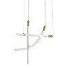 Миниатюра фото подвесной светодиодный светильник delight collection ob2412-3 gold/clear  | 220svet.ru