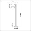 Миниатюра фото уличный светильник odeon light lomeo 4832/1f | 220svet.ru