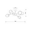 Миниатюра фото потолочная люстра на штанге arte lamp seppia a4211pl-6bk | 220svet.ru
