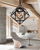 Миниатюра фото подвесная люстра lumina deco brutte ldp 11339-4 bk | 220svet.ru