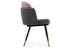 Миниатюра фото стул woodville penelopa dark gray / pink / black / gold 15417 | 220svet.ru
