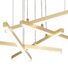 Миниатюра фото подвесной светодиодный светильник indigo paralleli 14017/5p gold v000087l | 220svet.ru