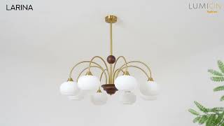 Миниатюра фото бра lumion larina 8323/1w латунь | 220svet.ru